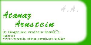 atanaz arnstein business card